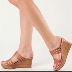 Tan Wedge UGG  Slide Sandals